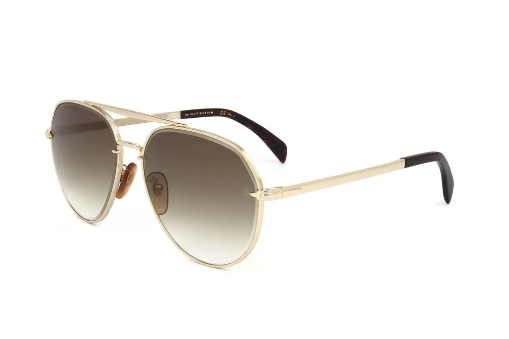 Eyewear By David Beckham Pilot Frame Full Rim Sunglasses