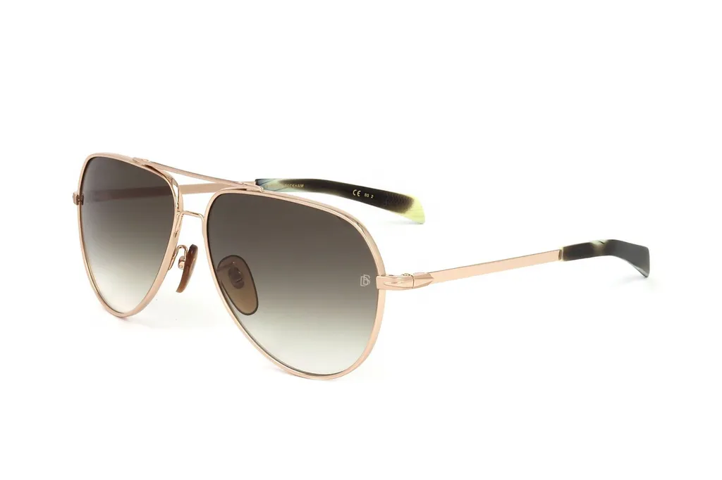 Eyewear By David Beckham Pilot Frame Full Rim Sunglasses