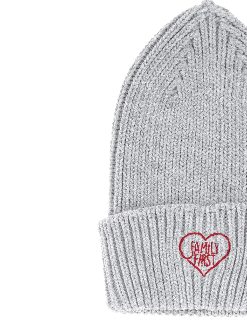 Family First Ribbed Logo Beanie Hat