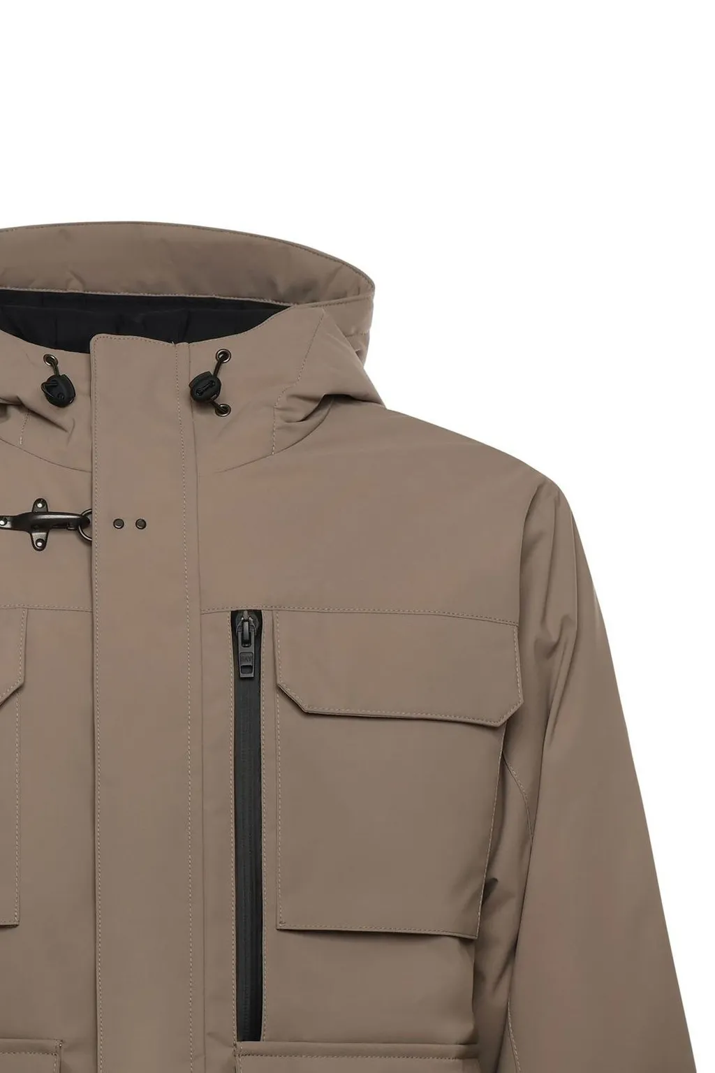 Fay Rope Pocketed Hooded Jacket