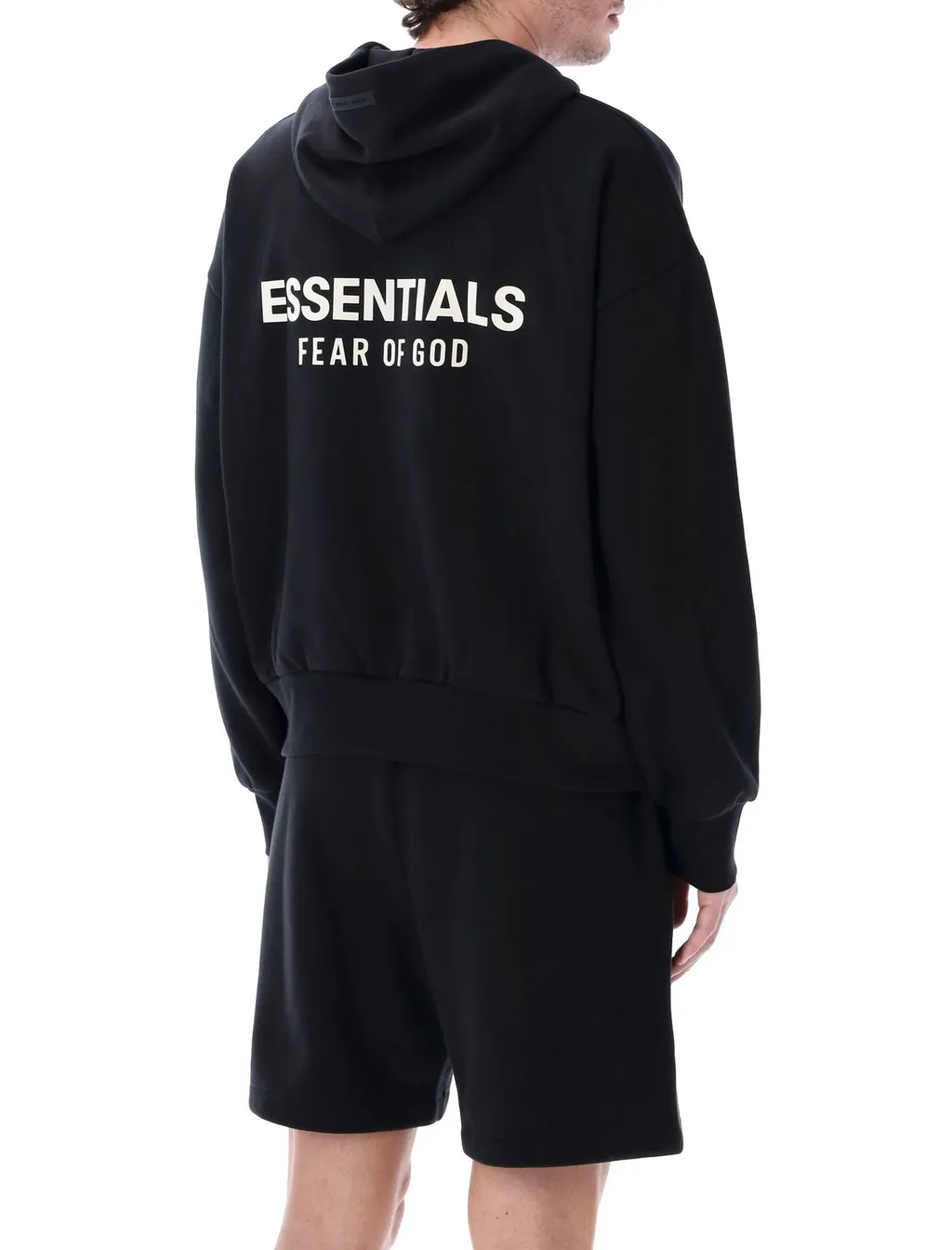 Fear Of God Essentials Logo-Printed Zipped Hoodie