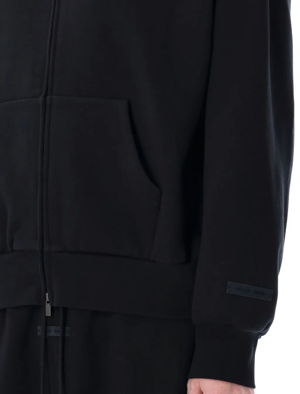 Fear Of God Essentials Logo-Printed Zipped Hoodie