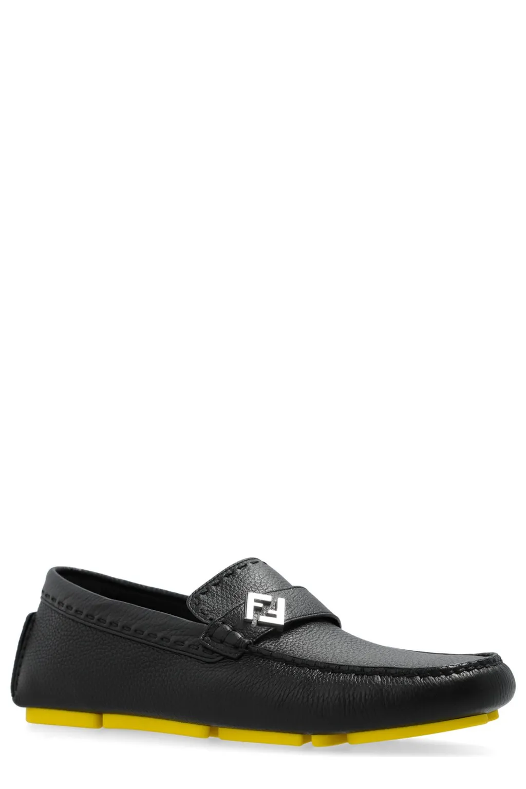 Fendi Ff Plaque Driving Loafers