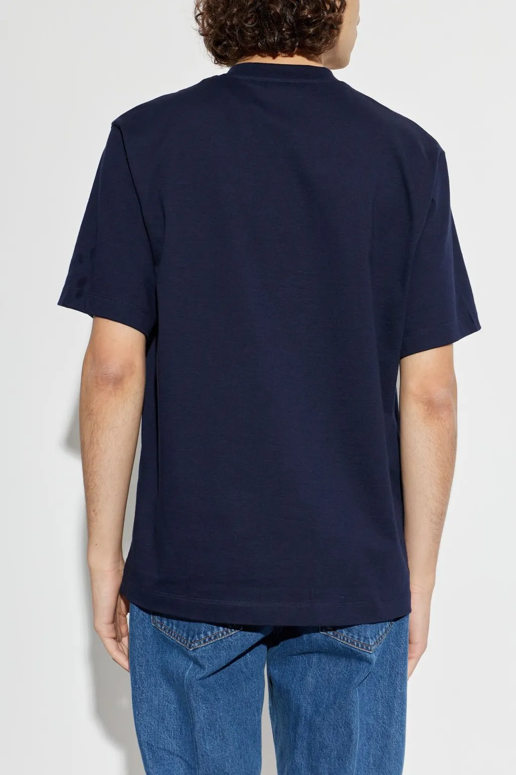 Ferragamo Velvet Finish Logo Crewneck T-Shirt
