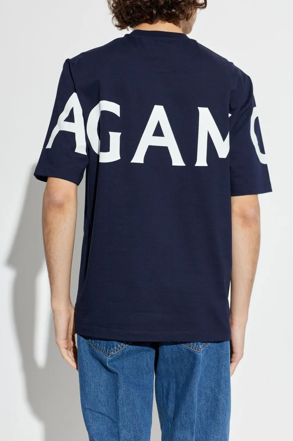 Ferragamo Logo Printed Crewneck T-Shirt