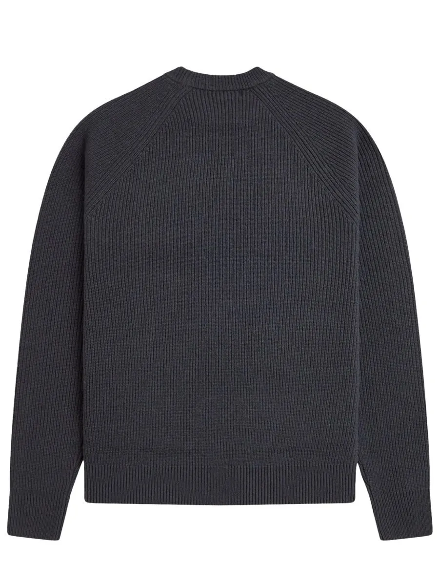 Fred Perry Logo Crew Neck Knitted Sweater