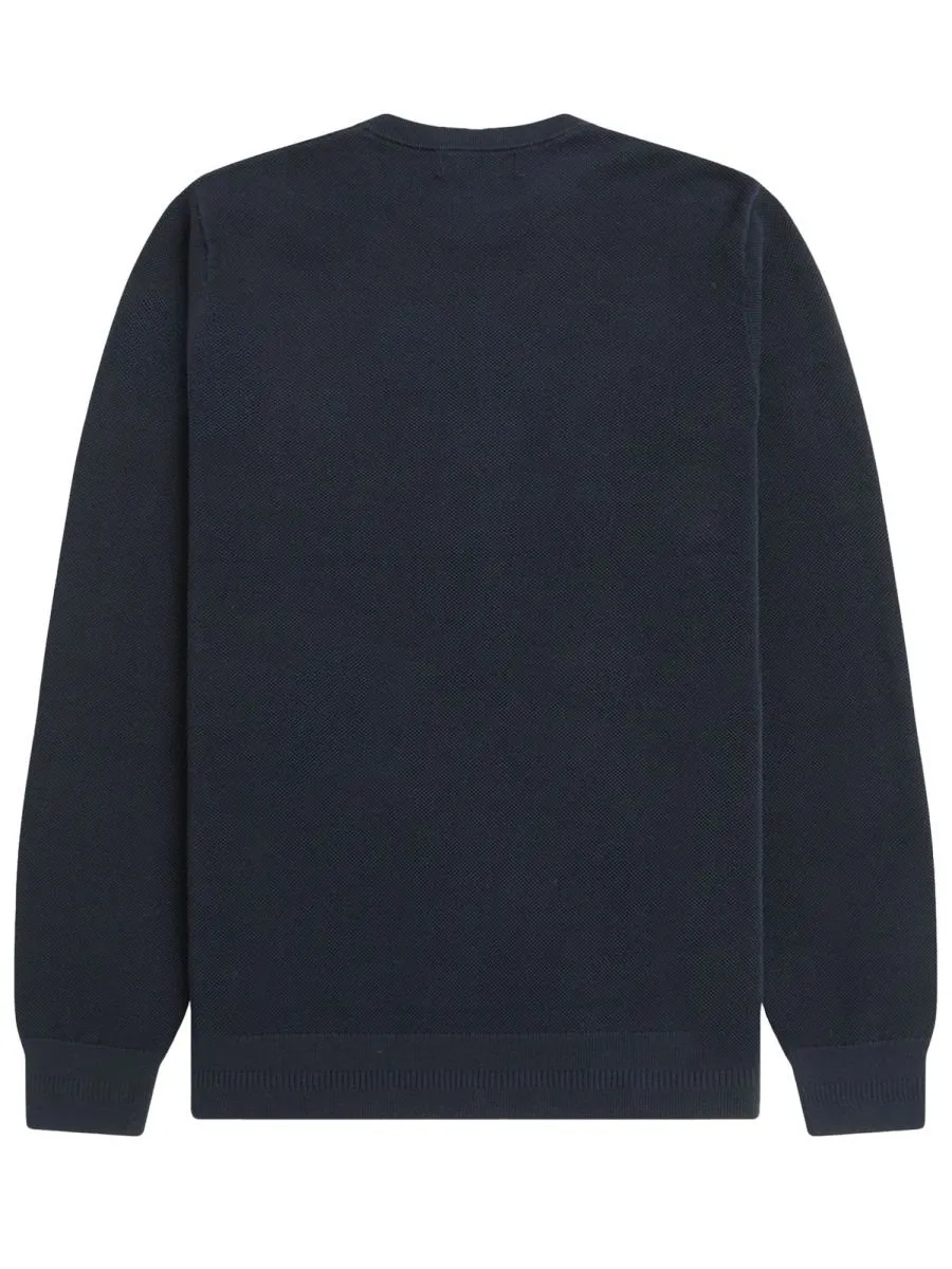 Fred Perry Logo Crew Neck Knitted Sweater
