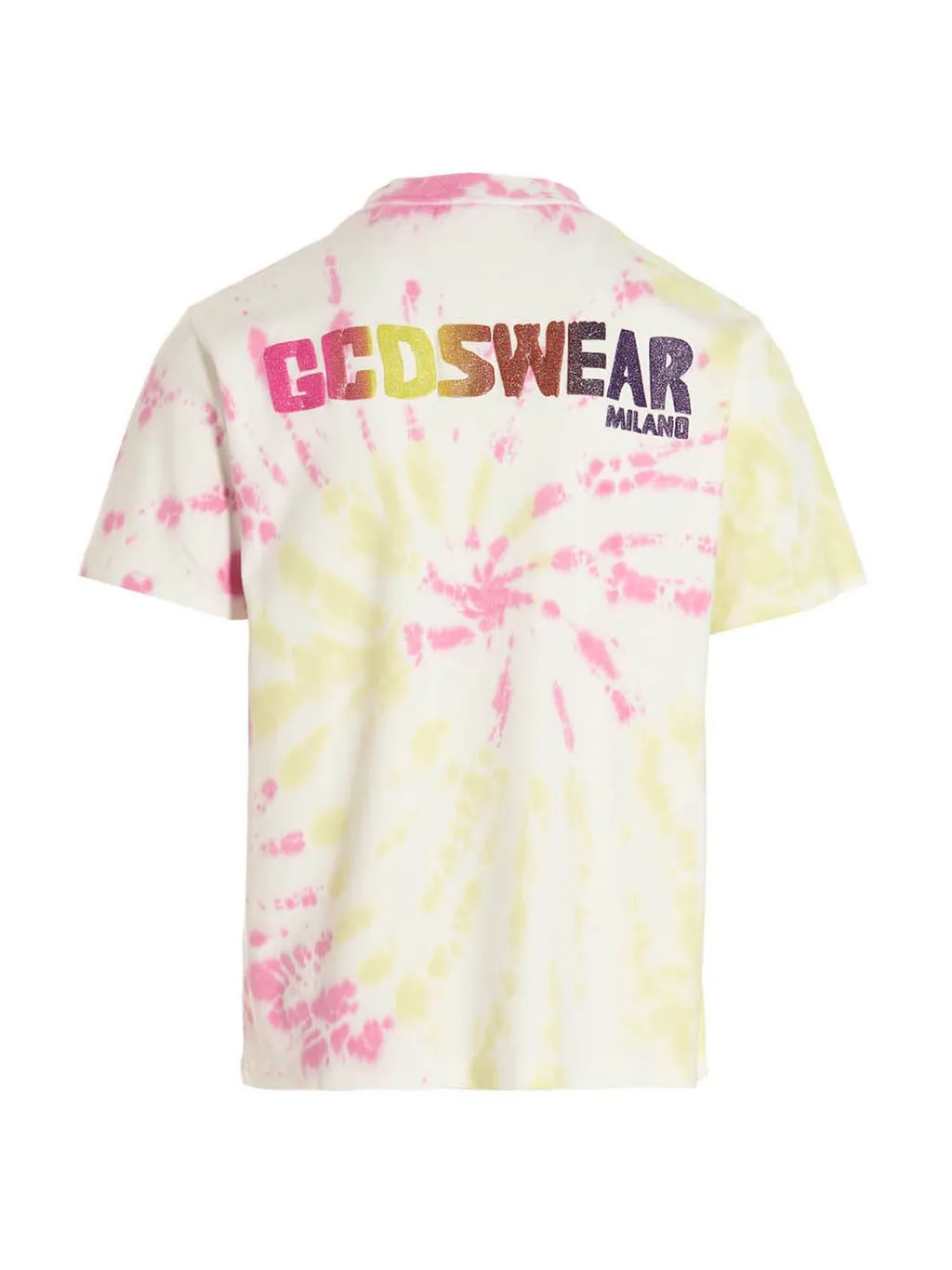 Gcds Logo Printed Tie-Dye Crewneck T-Shirt