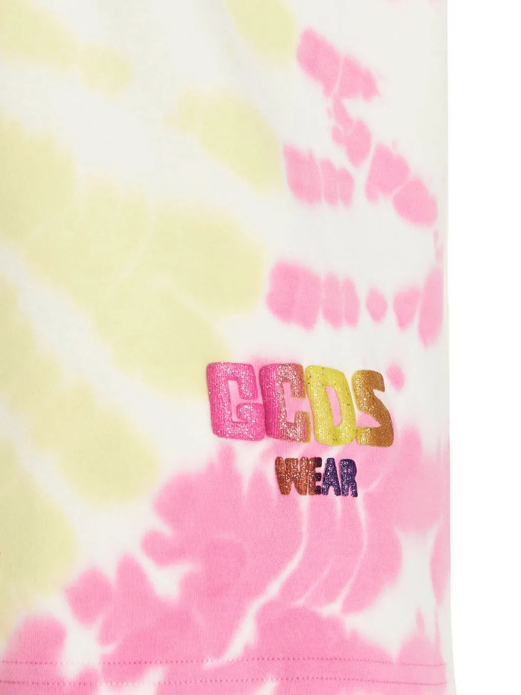 Gcds Logo Printed Tie-Dye Crewneck T-Shirt
