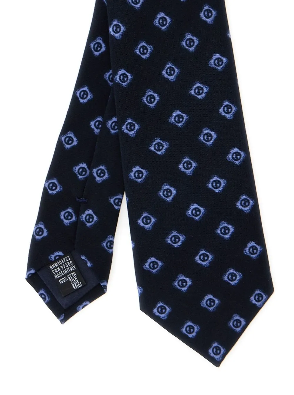 Giorgio Armani All Over Logo Printed Tie