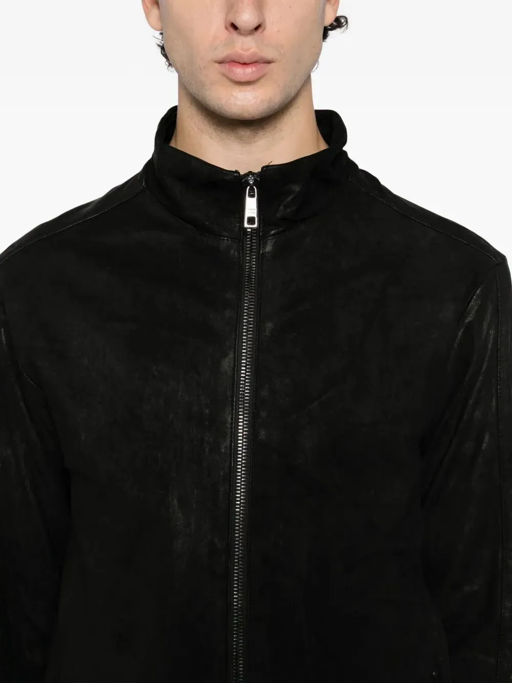 Giorgio Brato Zip-Up Leather Jacket