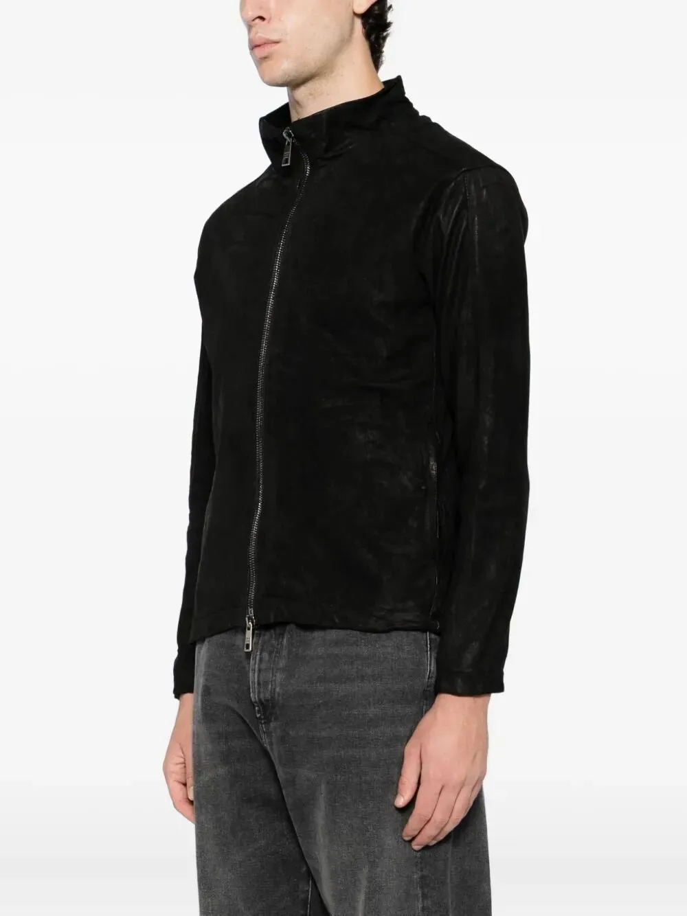 Giorgio Brato Zip-Up Leather Jacket