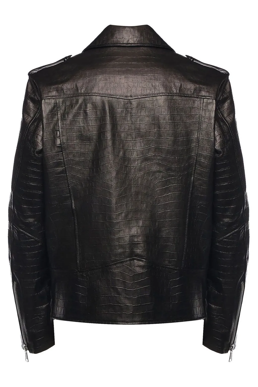 Giuliano Galiano Pushit Textured Biker Jacket