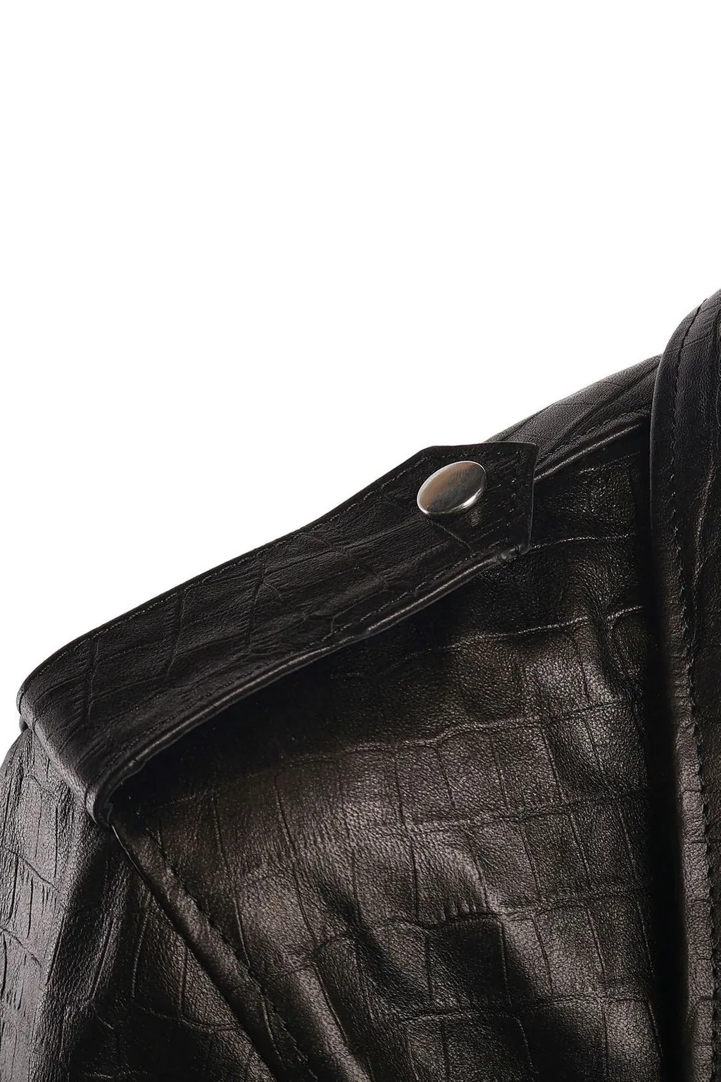 Giuliano Galiano Pushit Textured Biker Jacket