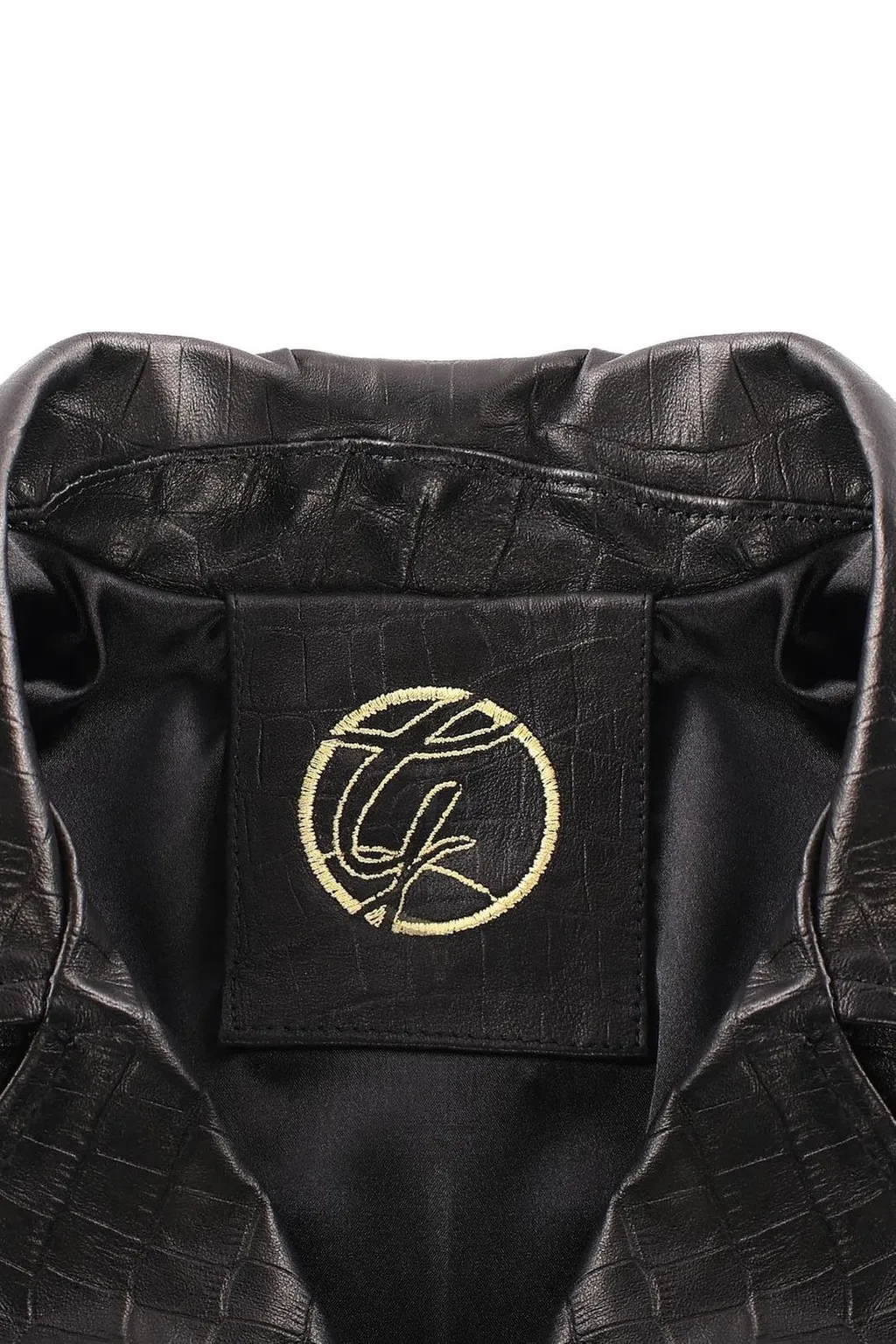 Giuliano Galiano Pushit Textured Biker Jacket