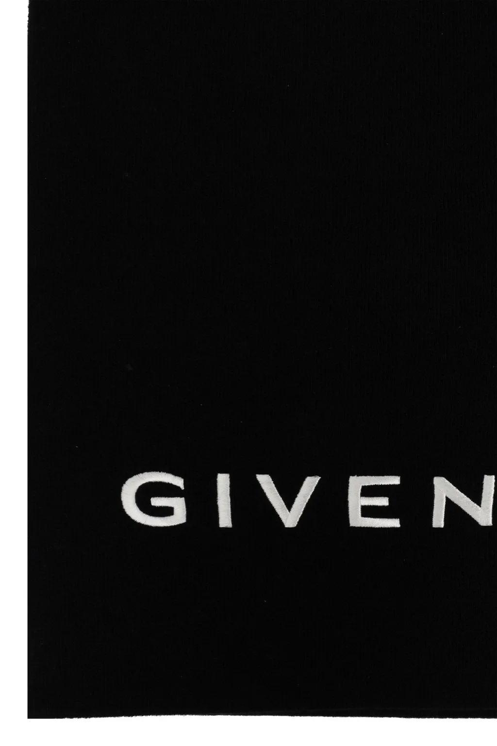 Givenchy Logo Embroidered Scarf