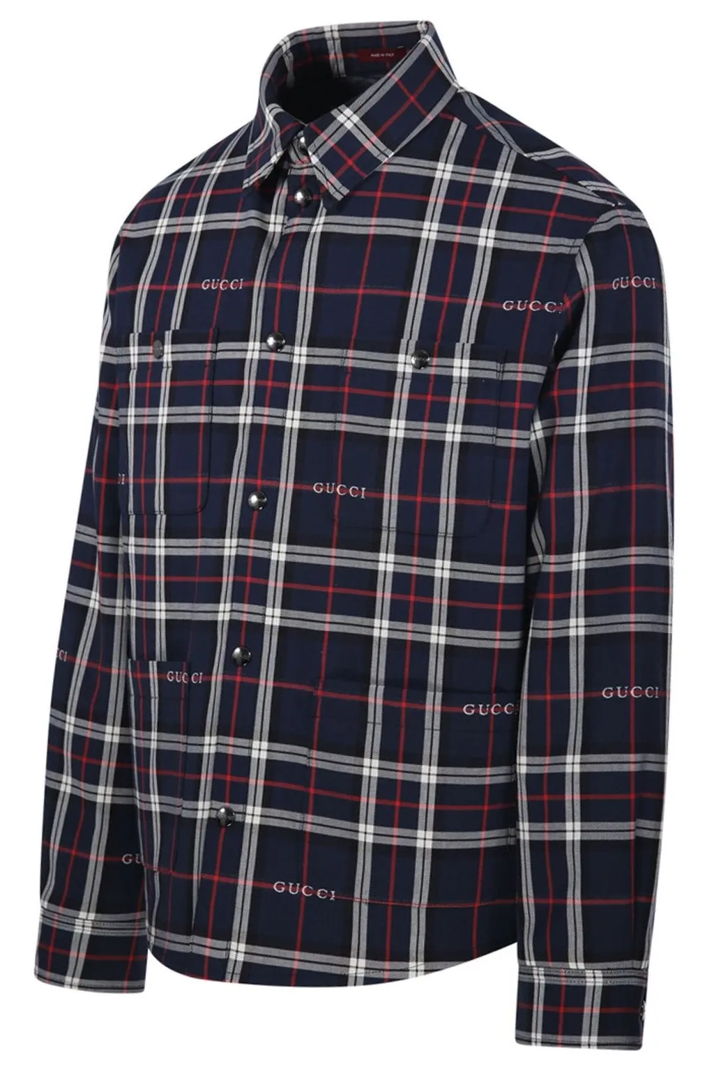 Gucci Tartan Jacquard Padded Shirt