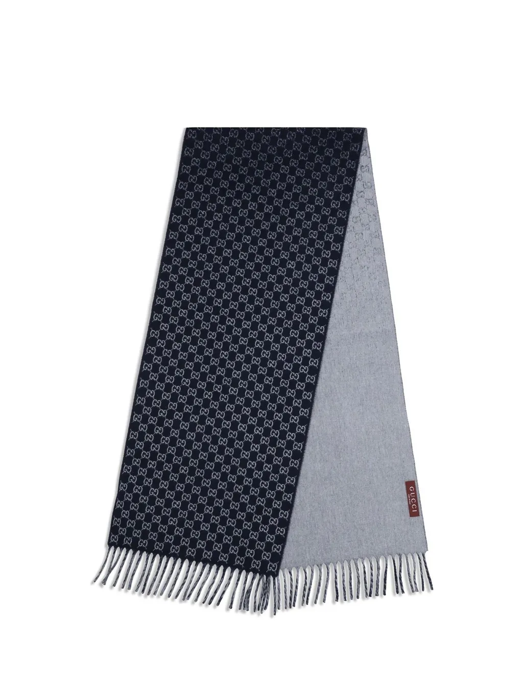Gucci Gg Fringed Scarf