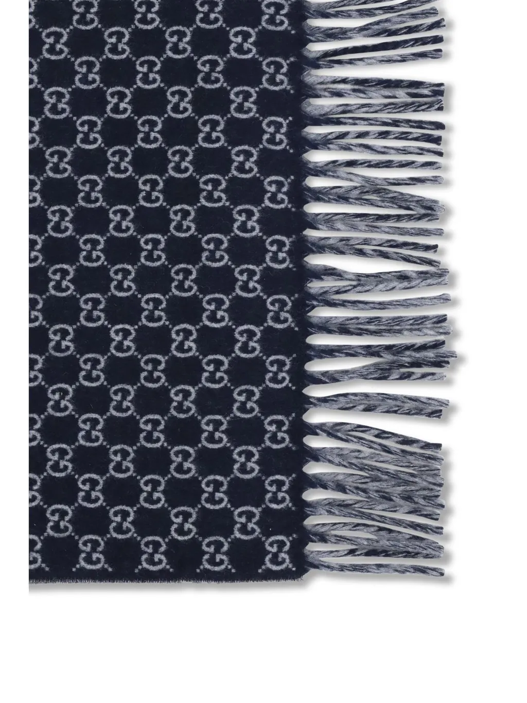 Gucci Gg Fringed Scarf