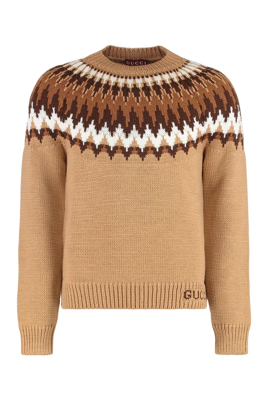Gucci Pattern Intarsia Knit Sweater