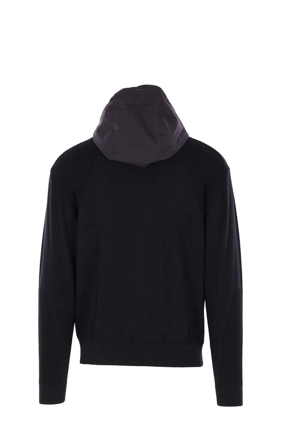 Herno Laminar Zip-Up Knitted Hoodie