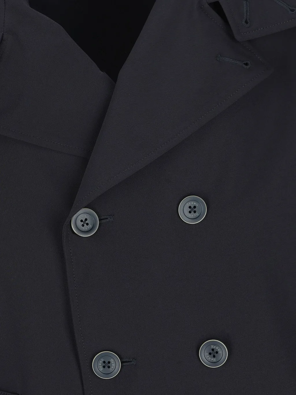 Herno Double-Breasted Long-Sleeved Jacket