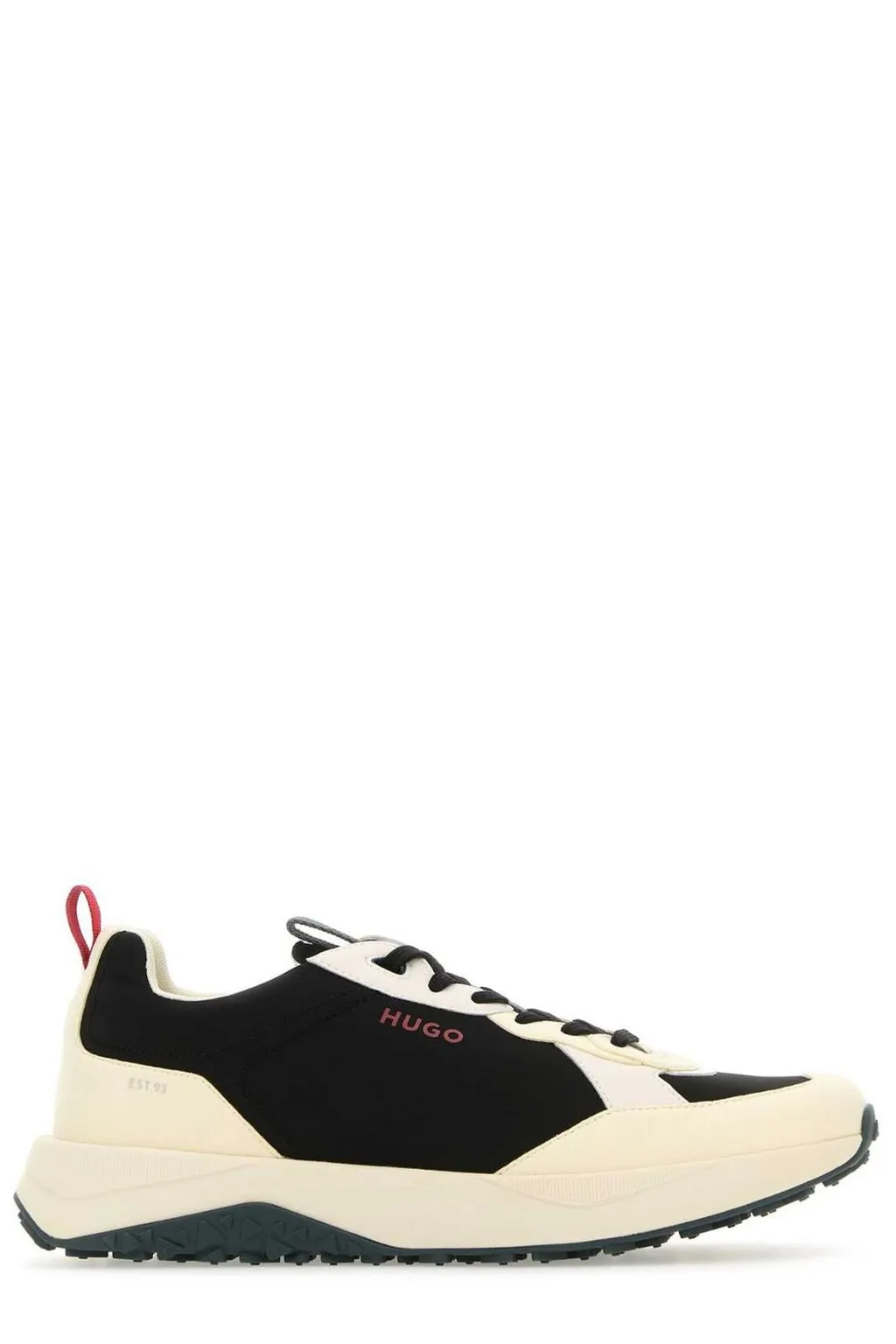 Hugo Round Toe Panelled Sneakers