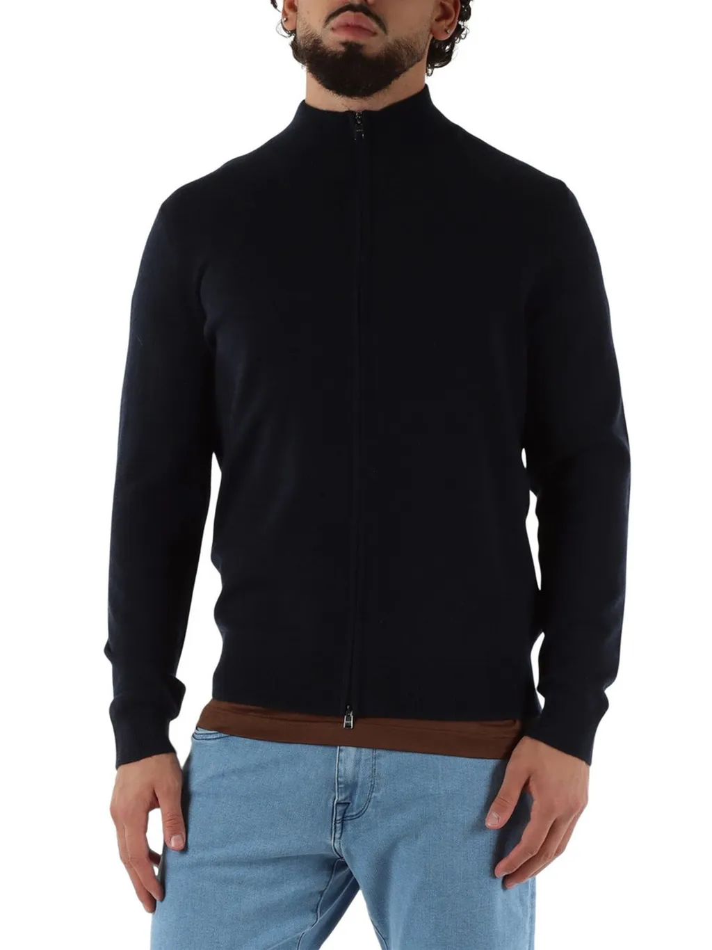 Boss Hugo Boss Hevoluto Zip-Up High Neck Cardigan