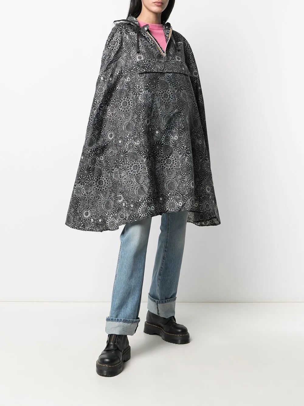 K-Way X 10 Corso Como Printed Hooded Jacket