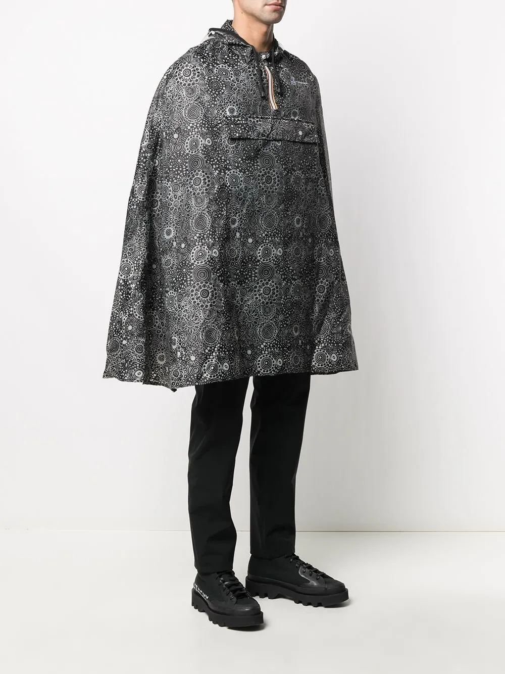 K-Way X 10 Corso Como Printed Hooded Jacket