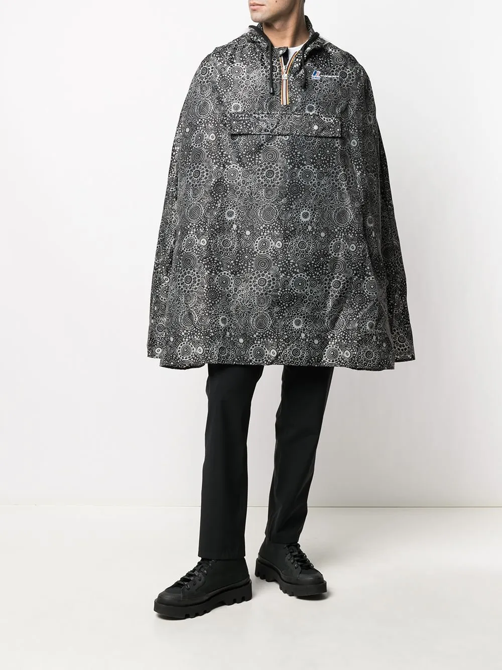 K-Way X 10 Corso Como Printed Hooded Jacket