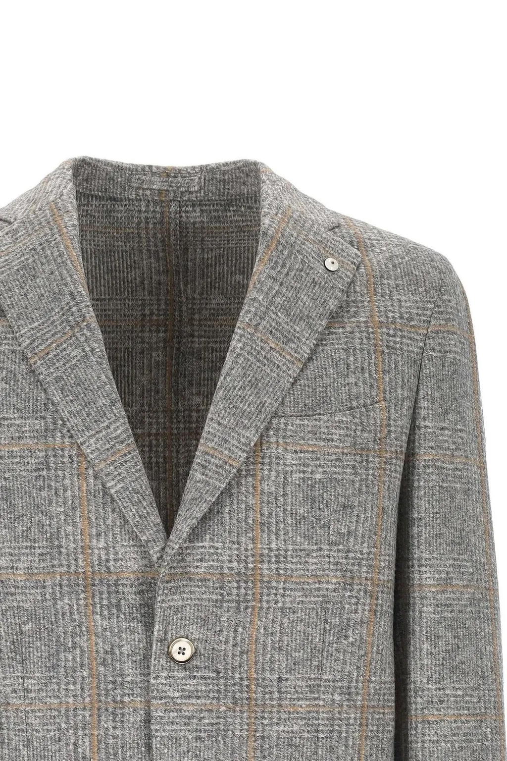 L.B.M. 1911 Checked Two-Button Blazer