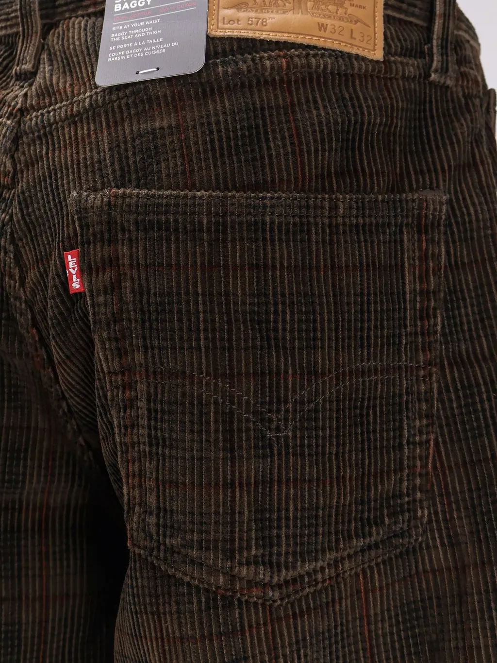 Levi's Madras Print Baggy Pants