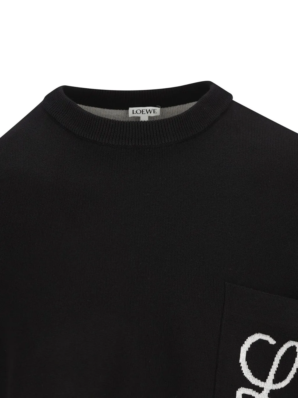 Loewe Logo-Intarsia Crewneck Jumper