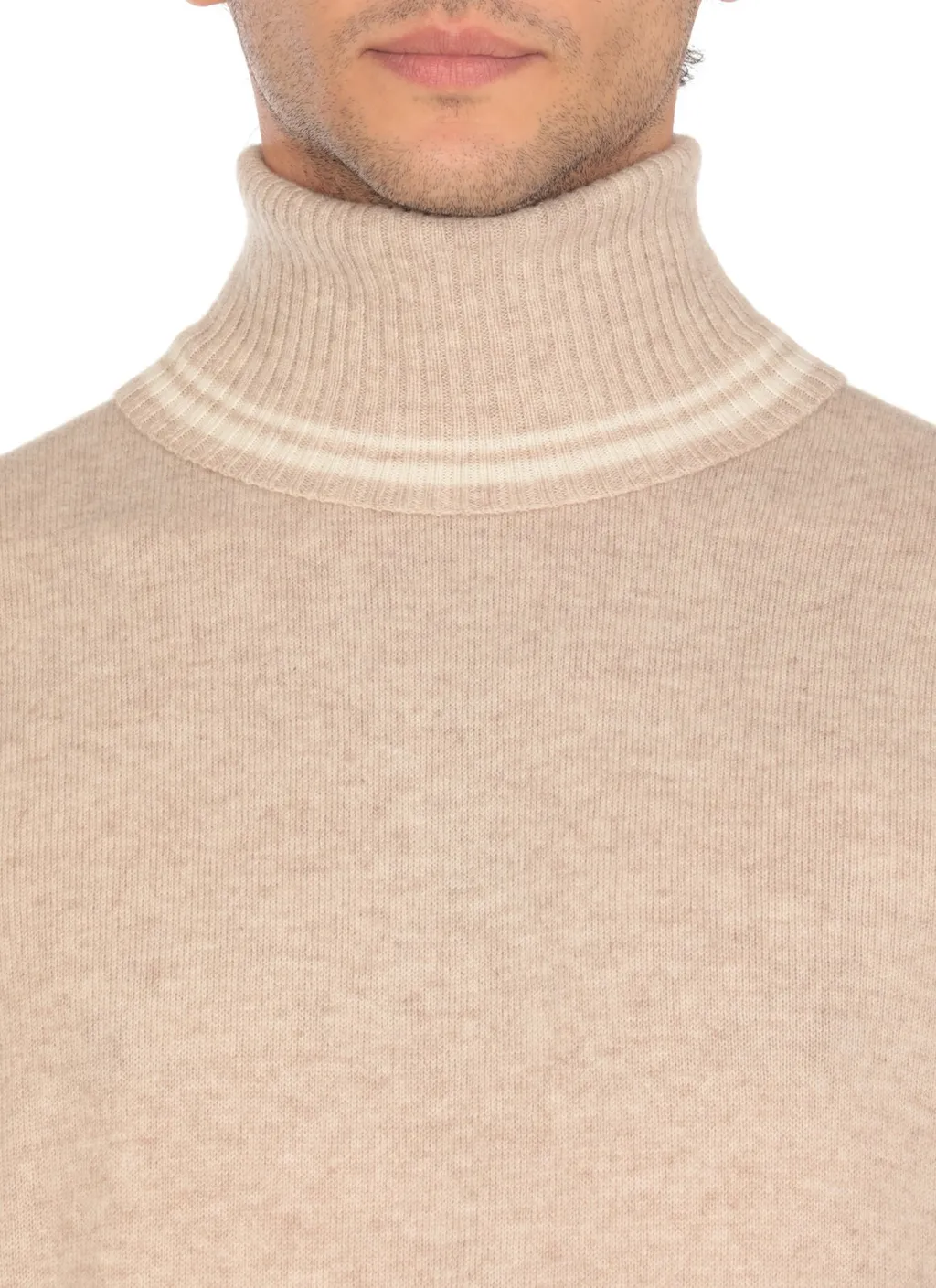 Lubiam Contrasting Details Turtleneck Jumper