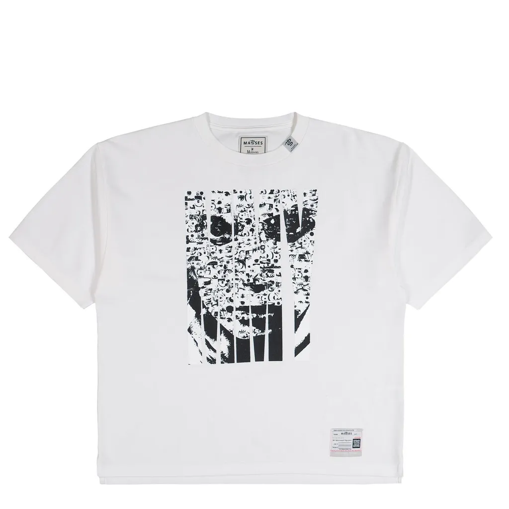 Maison Mihara Yasuhiro Masses X Mmy Face Printed T-Shirt