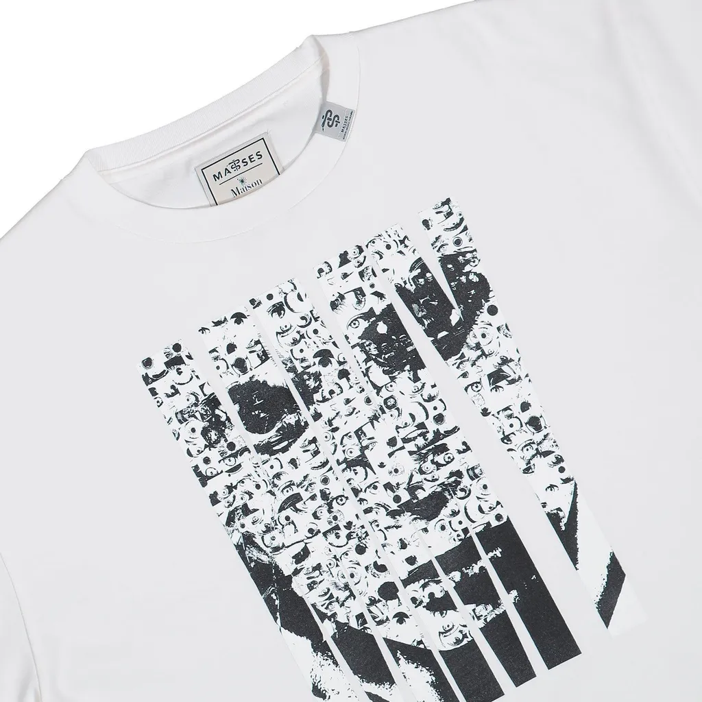 Maison Mihara Yasuhiro Masses X Mmy Face Printed T-Shirt