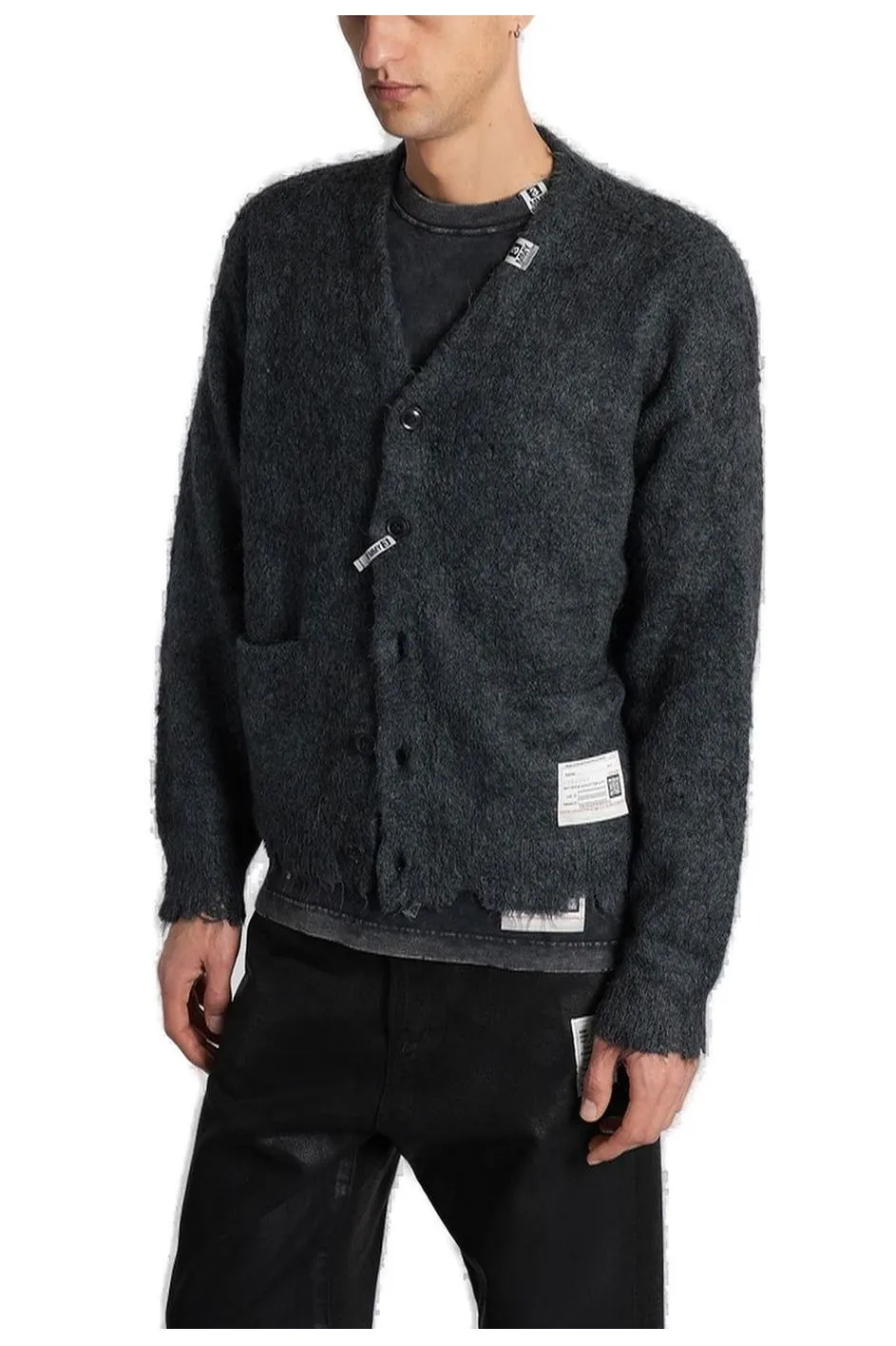 Maison Mihara Yasuhiro V-Neck Knitted Cardigan