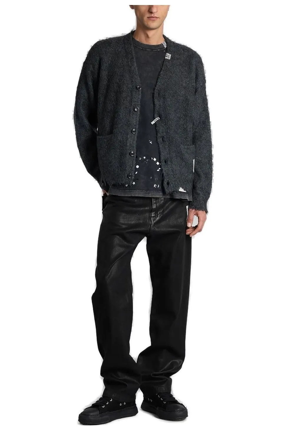 Maison Mihara Yasuhiro V-Neck Knitted Cardigan