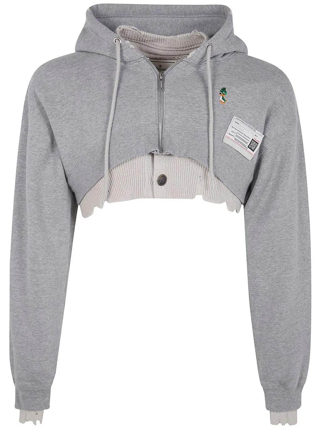 Maison Mihara Yasuhiro Cropped Hoodie
