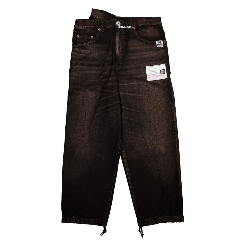 Maison Mihara Yasuhiro Layered Straight-Leg Jeans