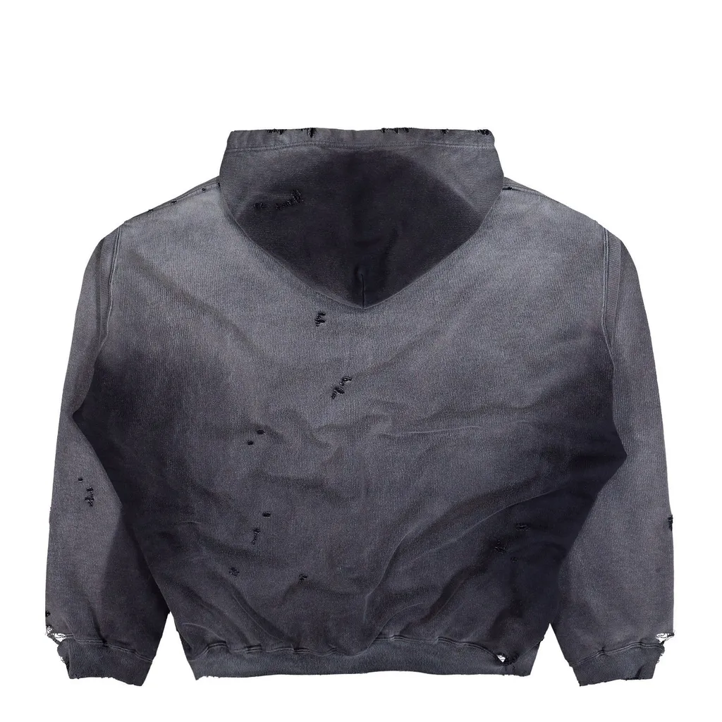 Maison Mihara Yasuhiro Distressed Drawstring Hoodie