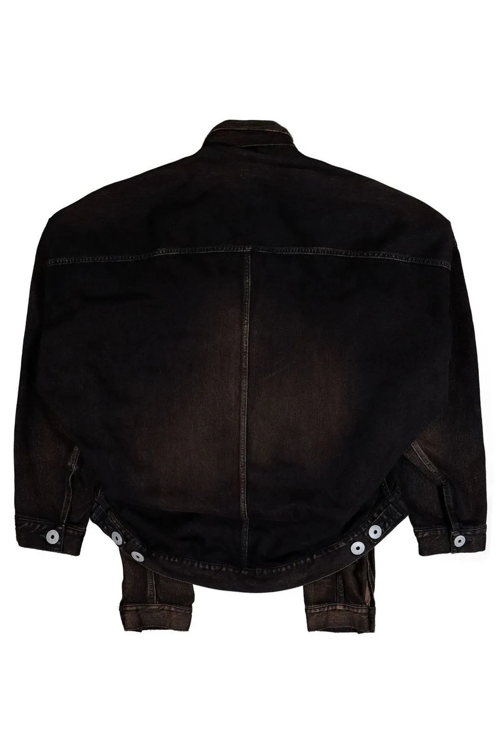 Maison Mihara Yasuhiro Layered Short-Sleeve Denim Jacket