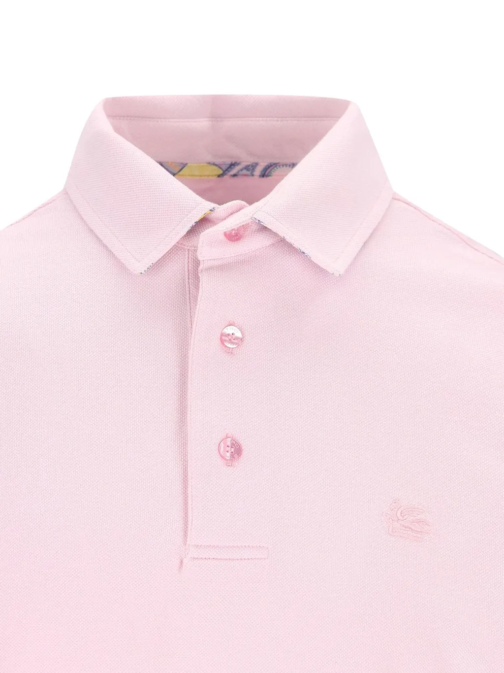 Etro Logo Embroidered Straight Hem Polo Shirt