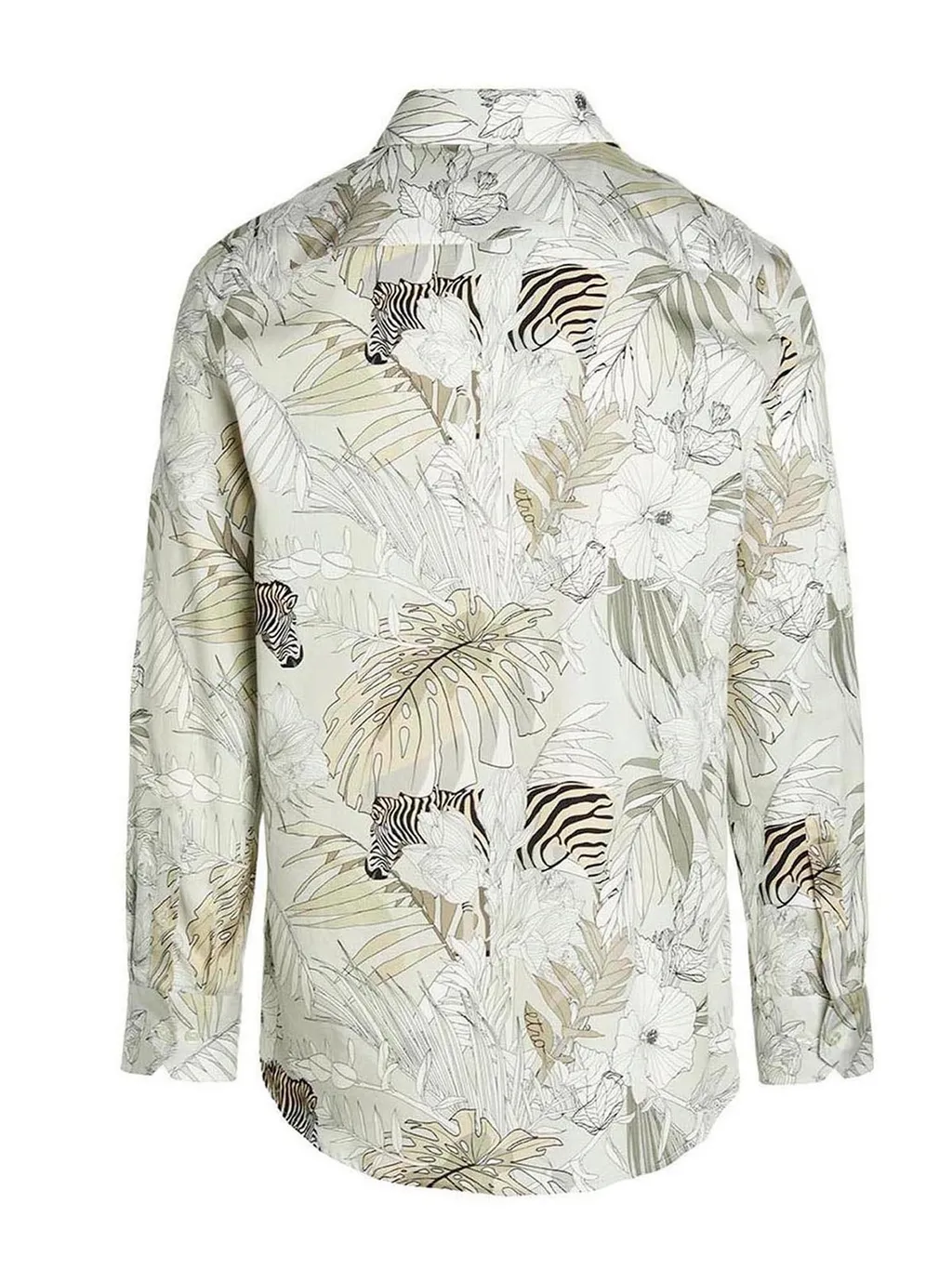 Etro Tropical Print Collared Button-Up Shirt