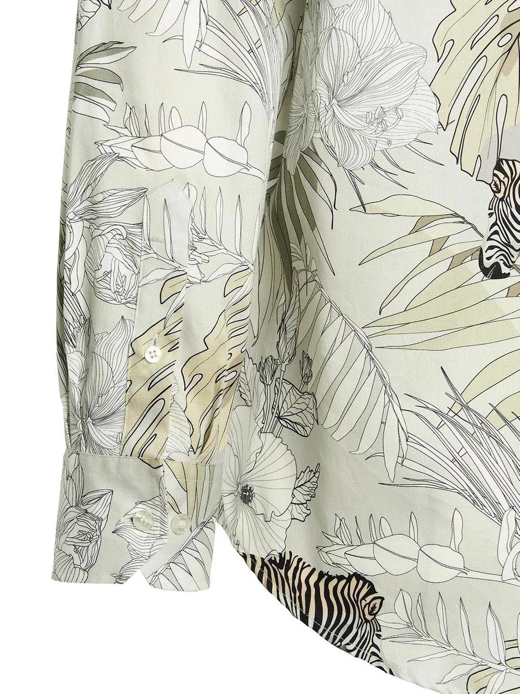 Etro Tropical Print Collared Button-Up Shirt
