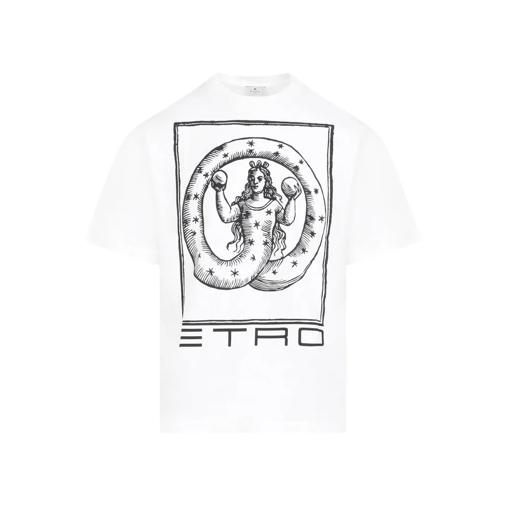Etro Graphic Printed Crewneck T-Shirt