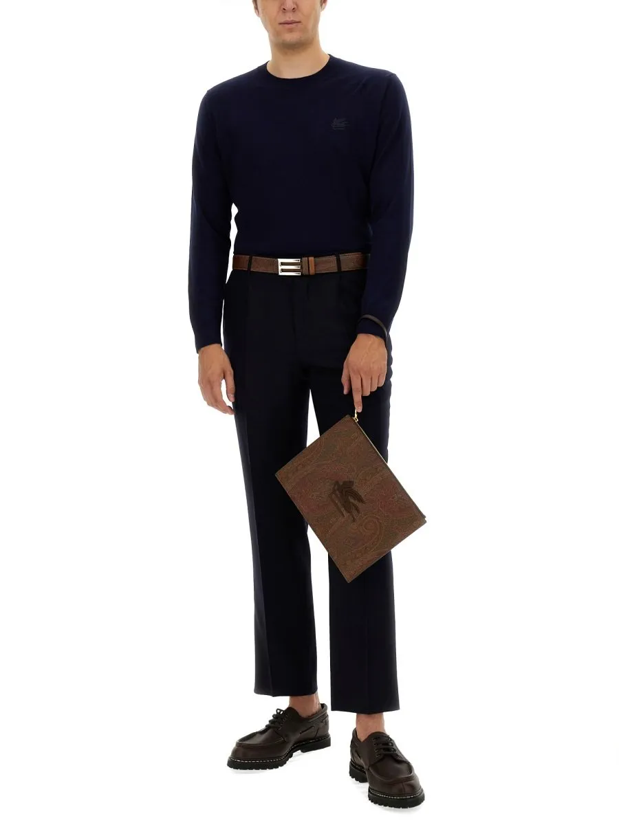 Etro Pegasus Embroidered Crewneck Sweatshirt