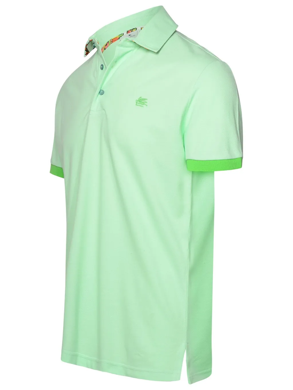 Etro Pegaso Embroidered Short-Sleeved Polo Shirt