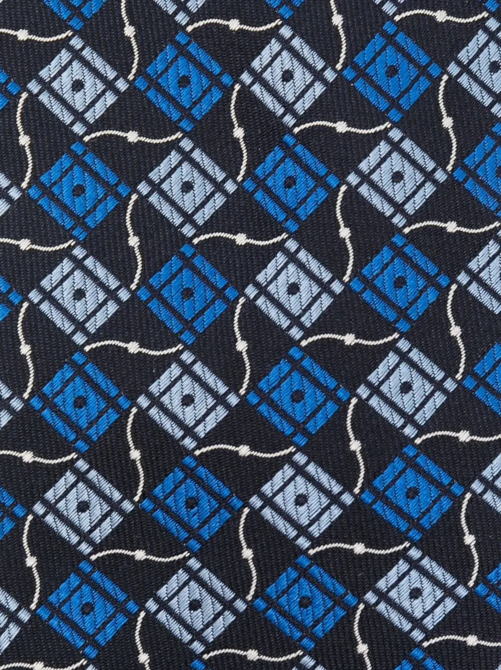 Etro Geometric-Pattern Pointed Tip Tie